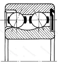 Подшипник 3206-Z размер 30x62x23,8