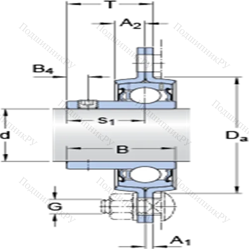 Фланцевые подшипниковые узлы типа Y (литой корпус, круглый фланец, крепление стопорными винтами) PF 20 RM