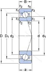 Подшипник 7008 CE/P 4BVG 275