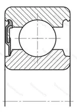 Подшипник  6207-RS (160207) 