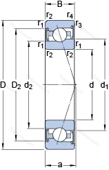 Подшипник S 7006 ACE/HCP 4A