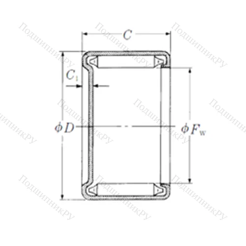 Подшипник игольчатый радиальный M-661