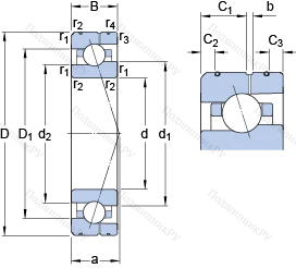 Подшипник 7014 CE/HCP 4AL