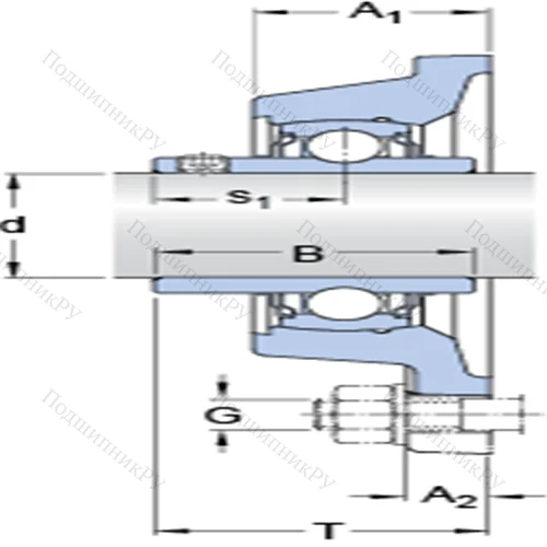 Фланцевые подшипниковые узлы типа Y с прямоугольным фланцем для высоких температур FY 50 TF/VA 228