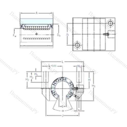 Подшипник шариковый линейный