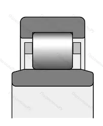 Подшипник N 210MA/P 65S 1 размер 50x90x20