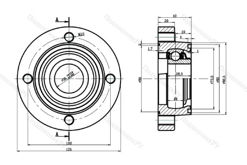 Подшипниковый узел в сборе LSGR 207-TBS в Тольятти