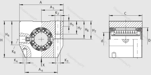 Подшипниковый узел  KGSNG 40-PP-AS в Тольятти
