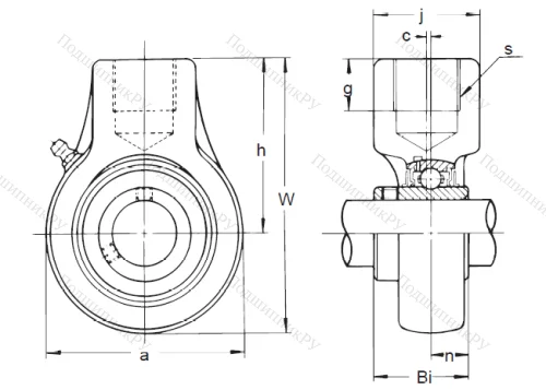 Подшипниковый узел UCECH 205 в Тольятти