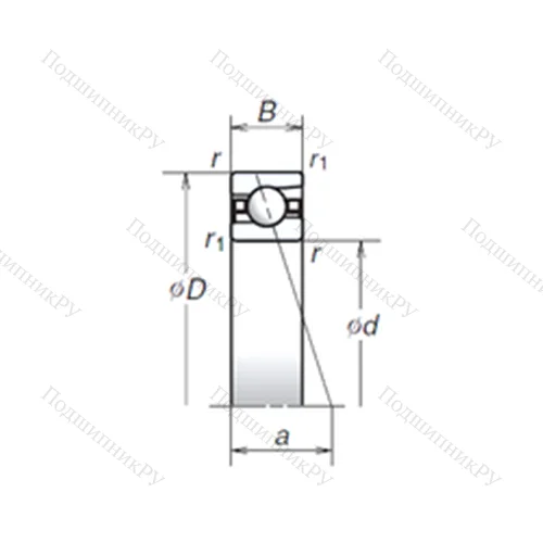 Подшипник шариковый радиально-упорный