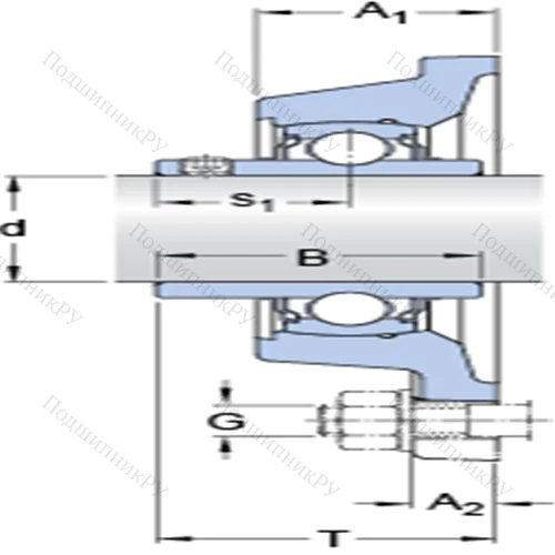 Фланцевые подшипниковые узлы типа Y с прямоугольным фланцем для высоких температур FY 35 TF/VA 201