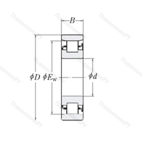 Подшипник роликовый радиальный LRJ 10.1/2