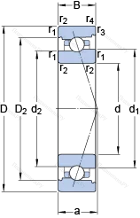 Подшипник 7019 ACB/HCP 4A