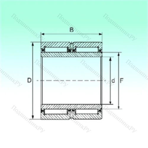 Подшипник игольчатый радиальный NA 6907 ZW