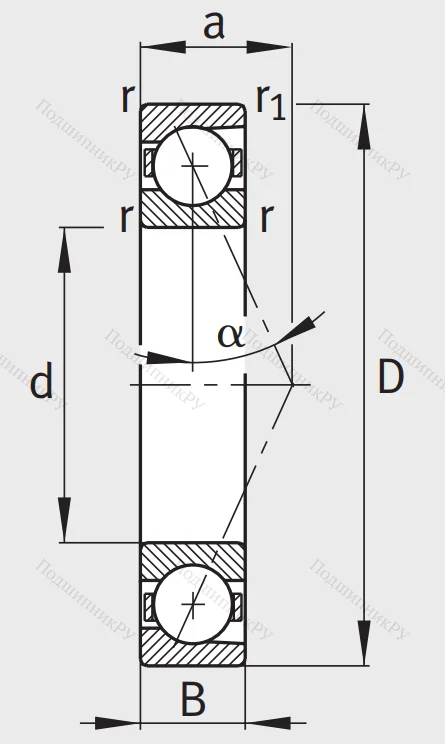 Сверхточный подшипник B 7014 ETP 4SUL