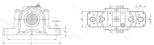 Подшипниковый корпус SNL 212 в Тольятти