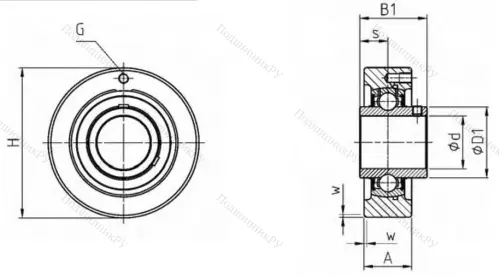 Подшипниковый узел UCC 212 в Тольятти