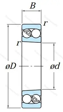 Двухрядный шариковый подшипник