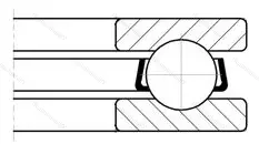 Модификация подшипника 6-8230Л размер 150x215x50 ГПЗ-1