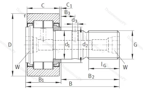 Подшипник NUKR 47 A