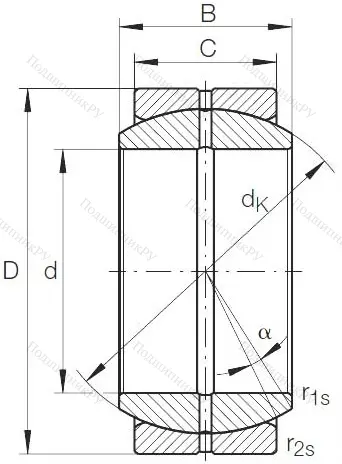 Шарнирный подшипник GE 30 DO