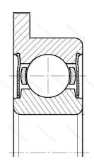 Модификация подшипника 4-1880095К размер 5x13/15x4 от производителя  ГПЗ-4