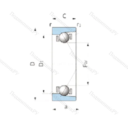 Подшипник шариковый радиально-упорный