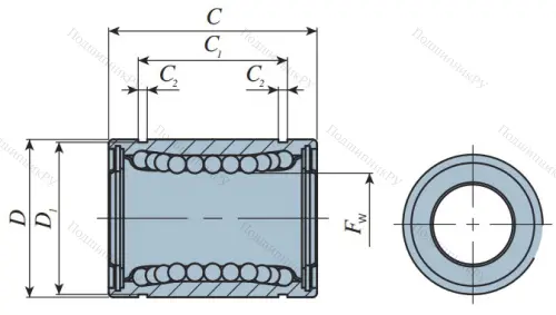 Подшипник LMB 6 UU (IKO) в Тольятти
