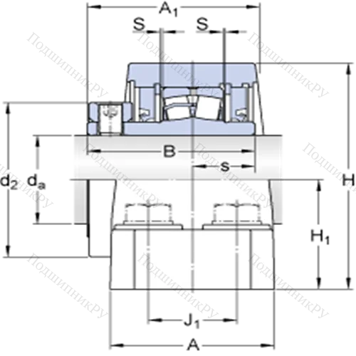 Стационарные роликоподшипниковые узлы ( ConCentra, для дюймовых валов) FSYE 2 15/16-3