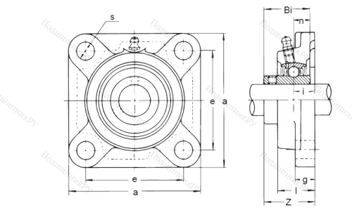 Подшипниковый узел UCF 309 в Тольятти