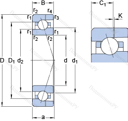 Подшипник 7003 ACE/P 4AH