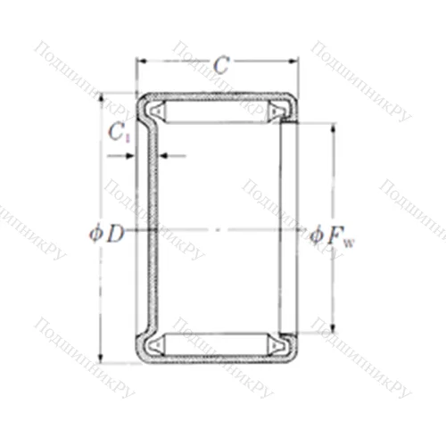 Подшипник игольчатый радиальный