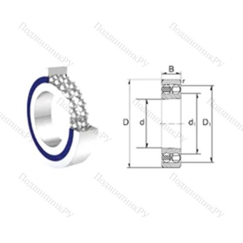 Подшипник шариковый радиальный самоцентрирующийся 2203-2RS