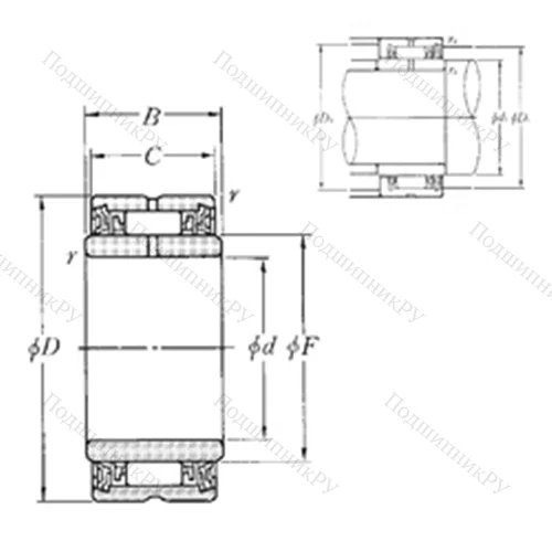 Подшипник игольчатый радиальный