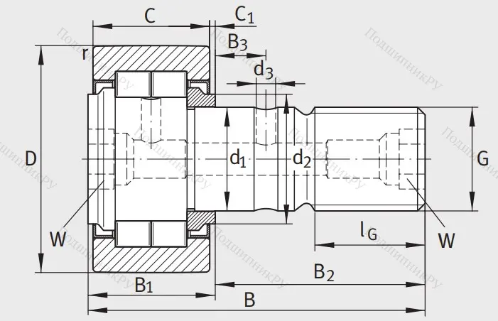 Подшипник NUKR 80 A