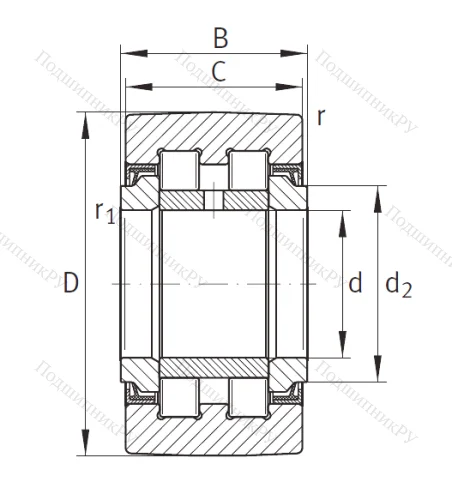 Подшипник PWTR 20 2RS XL от производителя  INA