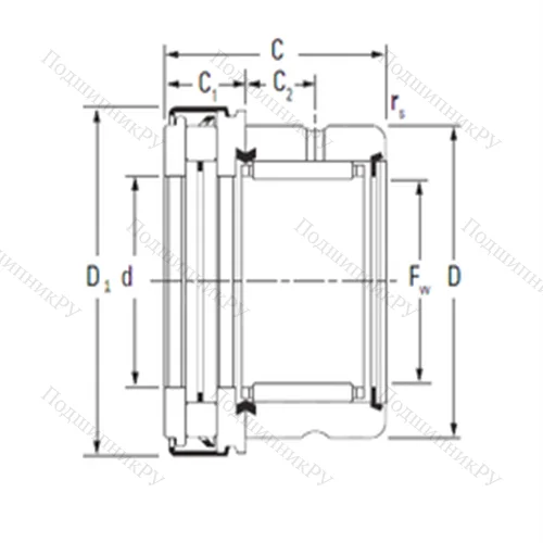 Подшипник комбинированный RAXZ 517