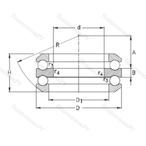 Подшипник шариковый упорный 54315-MP