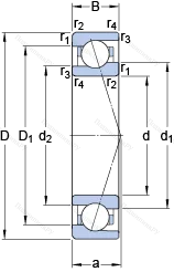 Подшипник 71907 ACE/HCP 4A
