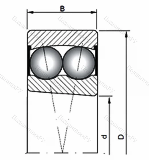 Двухрядный шариковый подшипник