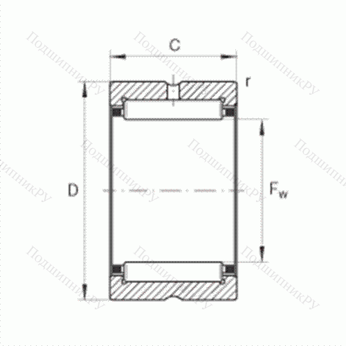 Подшипник роликовый игольчатый NK 15/16