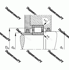 Подшипник NJ 204-E-TVP 2