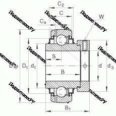 Подшипник GE 55-KRR-B